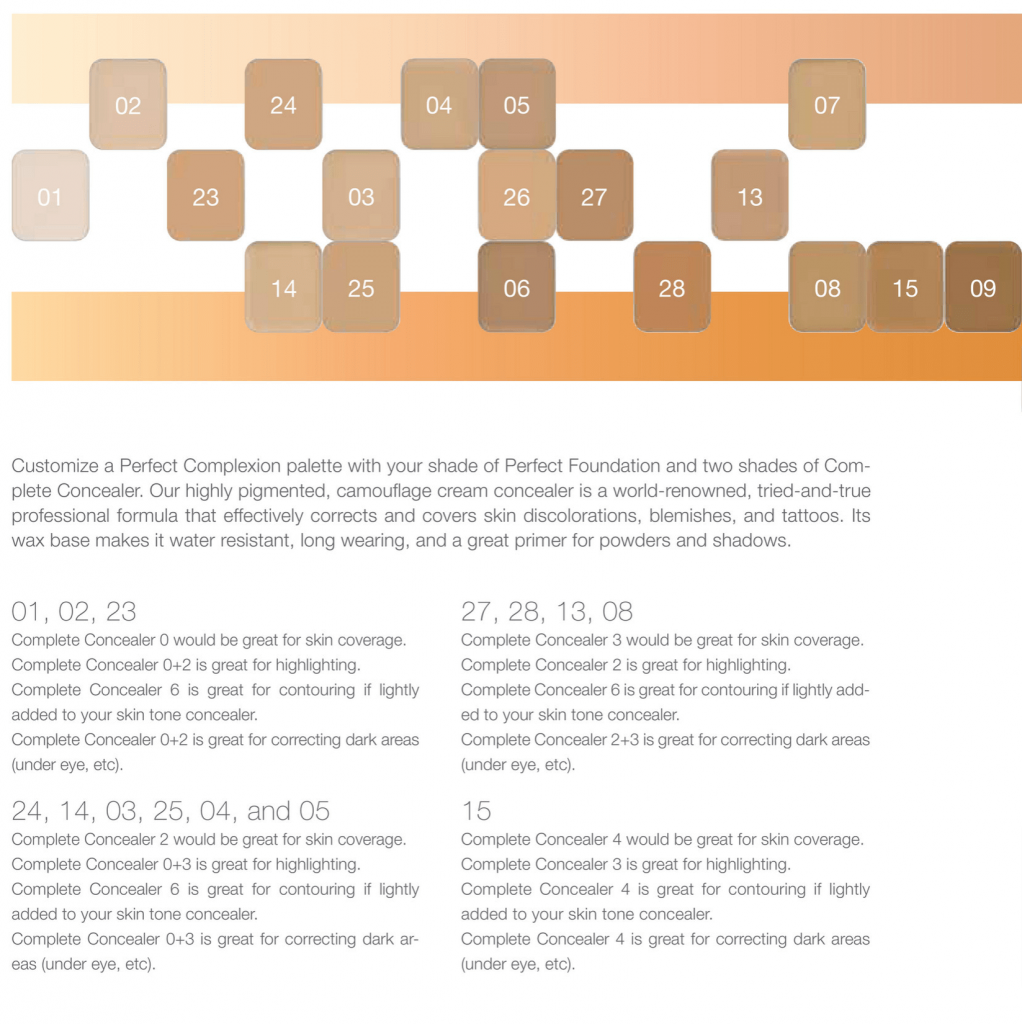 LimeLife Color Match Chart